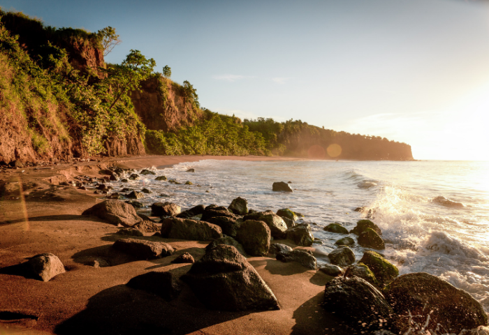 Brilliant-Black-Sand-Beaches-in-the-Caribbean-Foodica